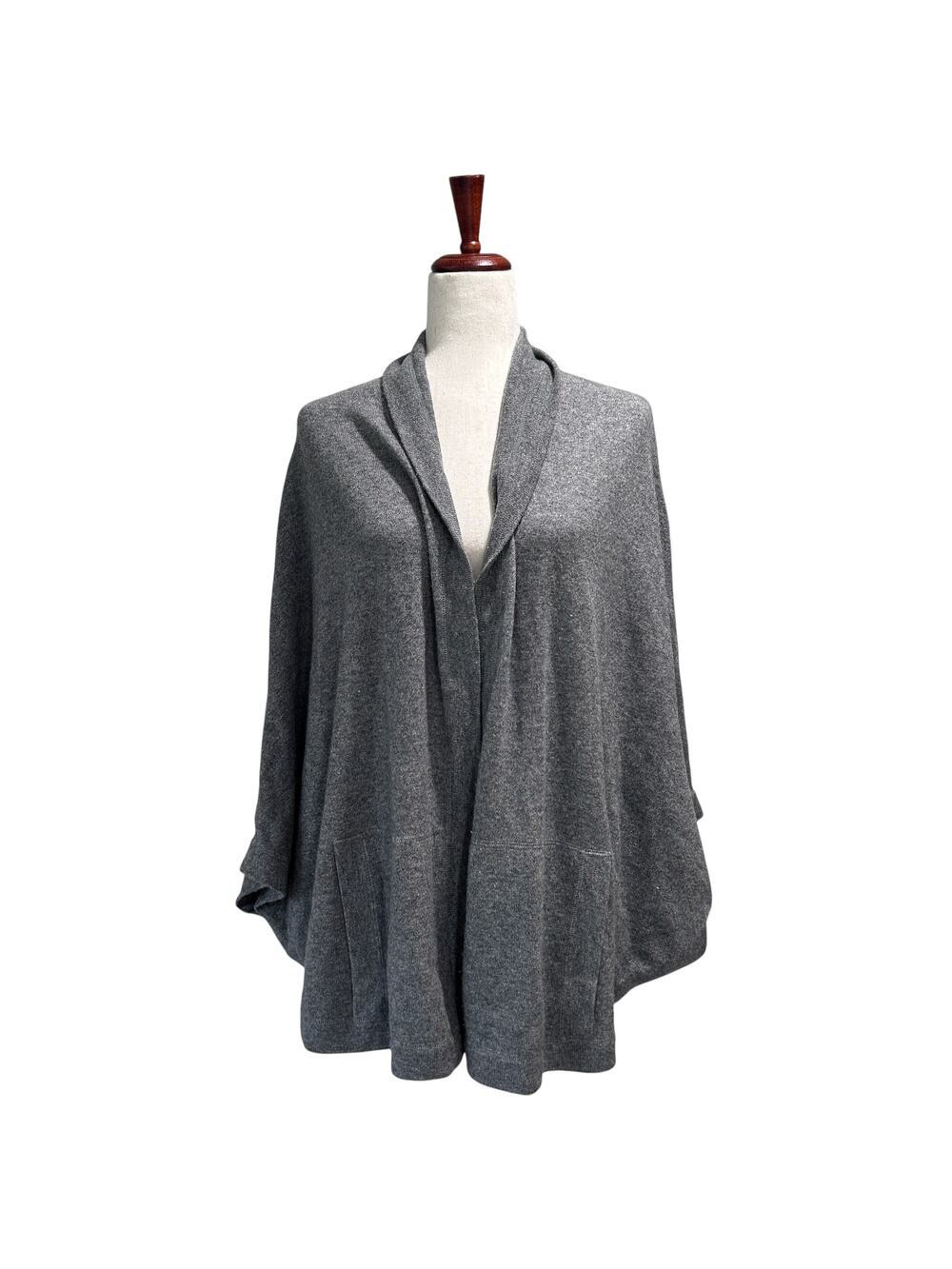 Vince. Women's 100% Cashmere Shawl XS / Small Poncho Cardigan Open Front Draped